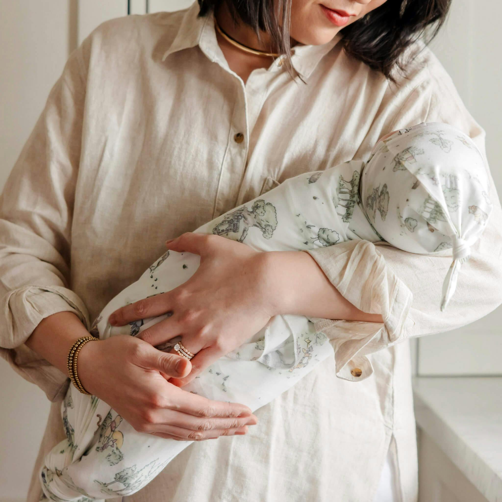 Knit Swaddle Blanket - Hundred Acre Wood