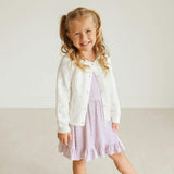 Coconut Pointelle Cardigan