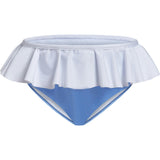 Ruffled Bikini Bottom Duo, Blue Deep (set Of 2)