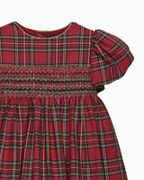 Isla Plaid Smocked Party Dress