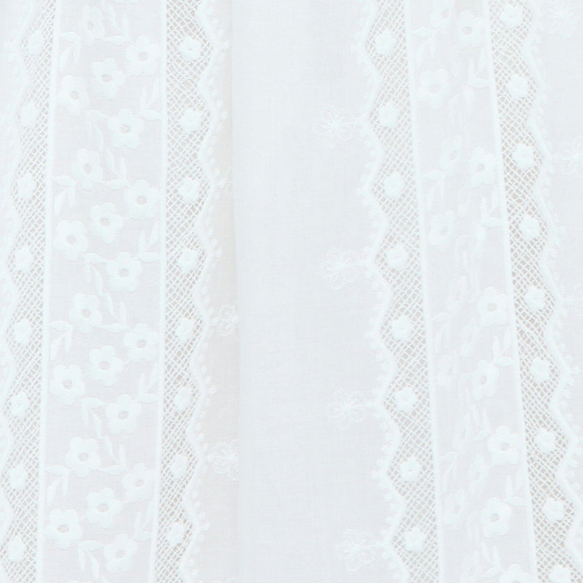 The Rosetta Nap Dress - White Broderie Voile
