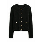 Side Braiding Knit Cardigan