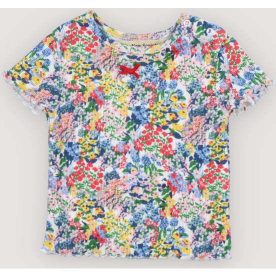 TNS Rib Baby Tee Verbena Print