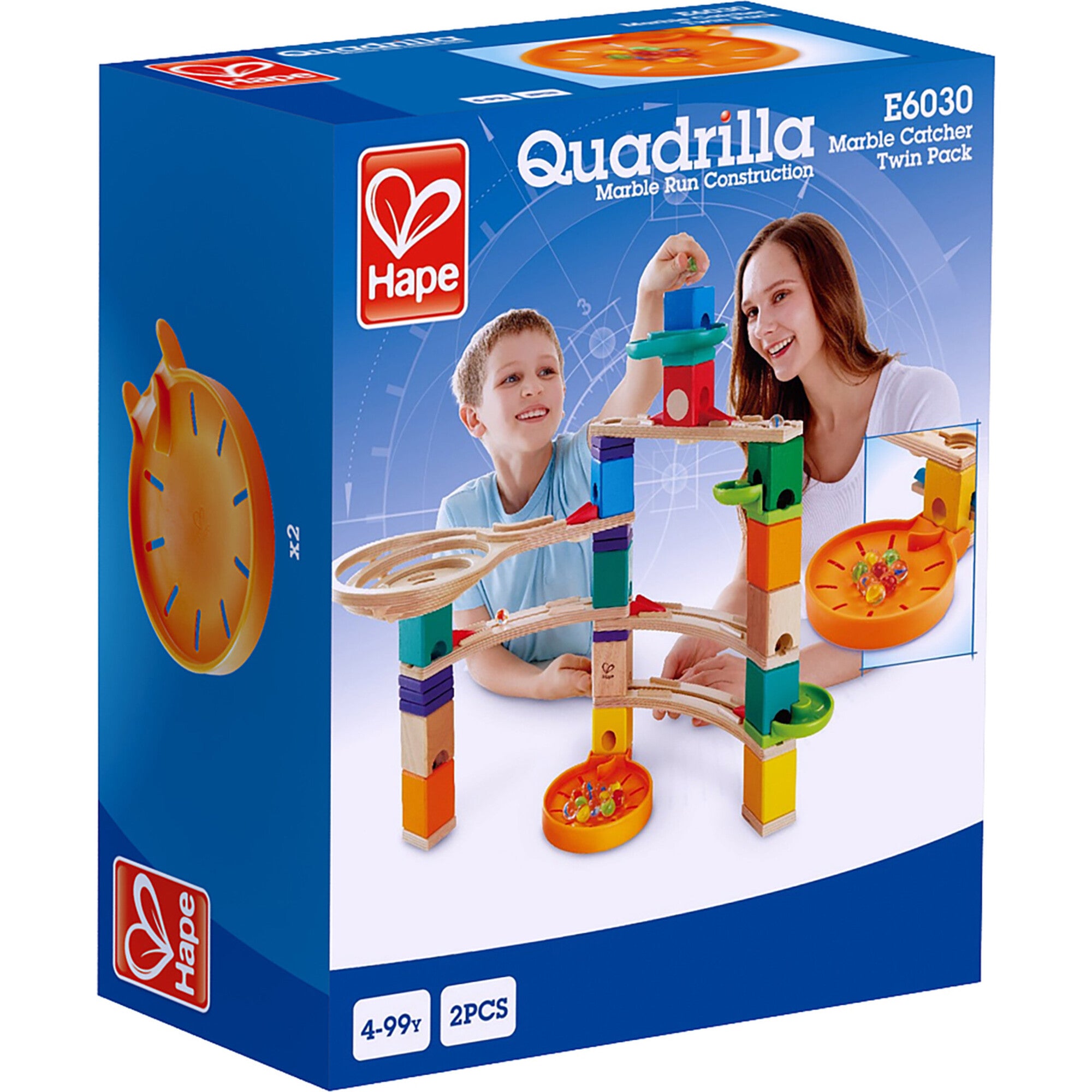 Hape: Quadrilla: Marble Catcher Twin Pack - 2 Marble Catchers