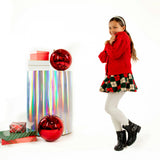 Jr Star Sherpa Argyle Child Swing Skirt
