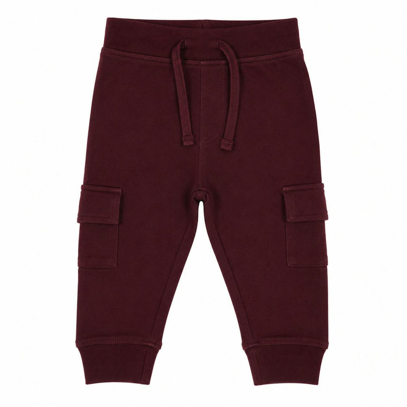 Kids Pocket Joggers - Burgundy