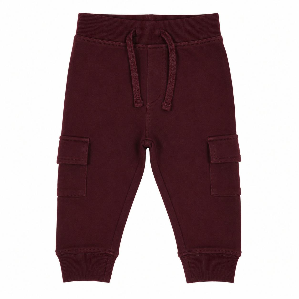 Kids Pocket Joggers - Burgundy