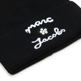 Black Knit Logo Beanie