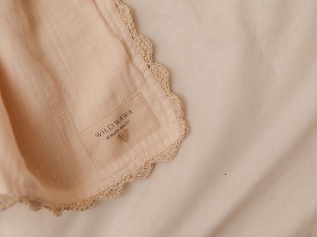 Crochet Trim Swaddle