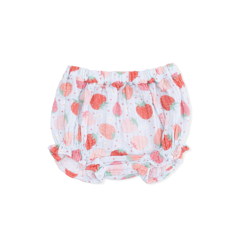 Strawberry Bliss - Ruffle Back Top & Bloomer
