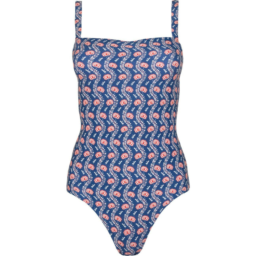 Women's Navy Primrose Low Back One Piece