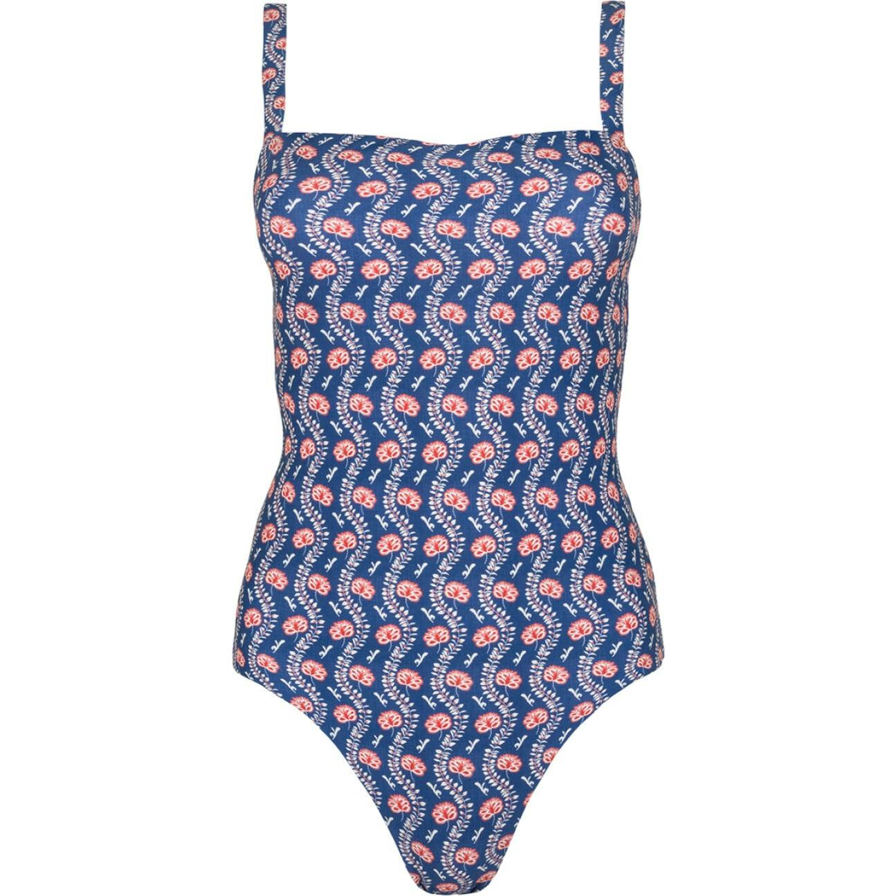 Women's Navy Primrose Low Back One Piece