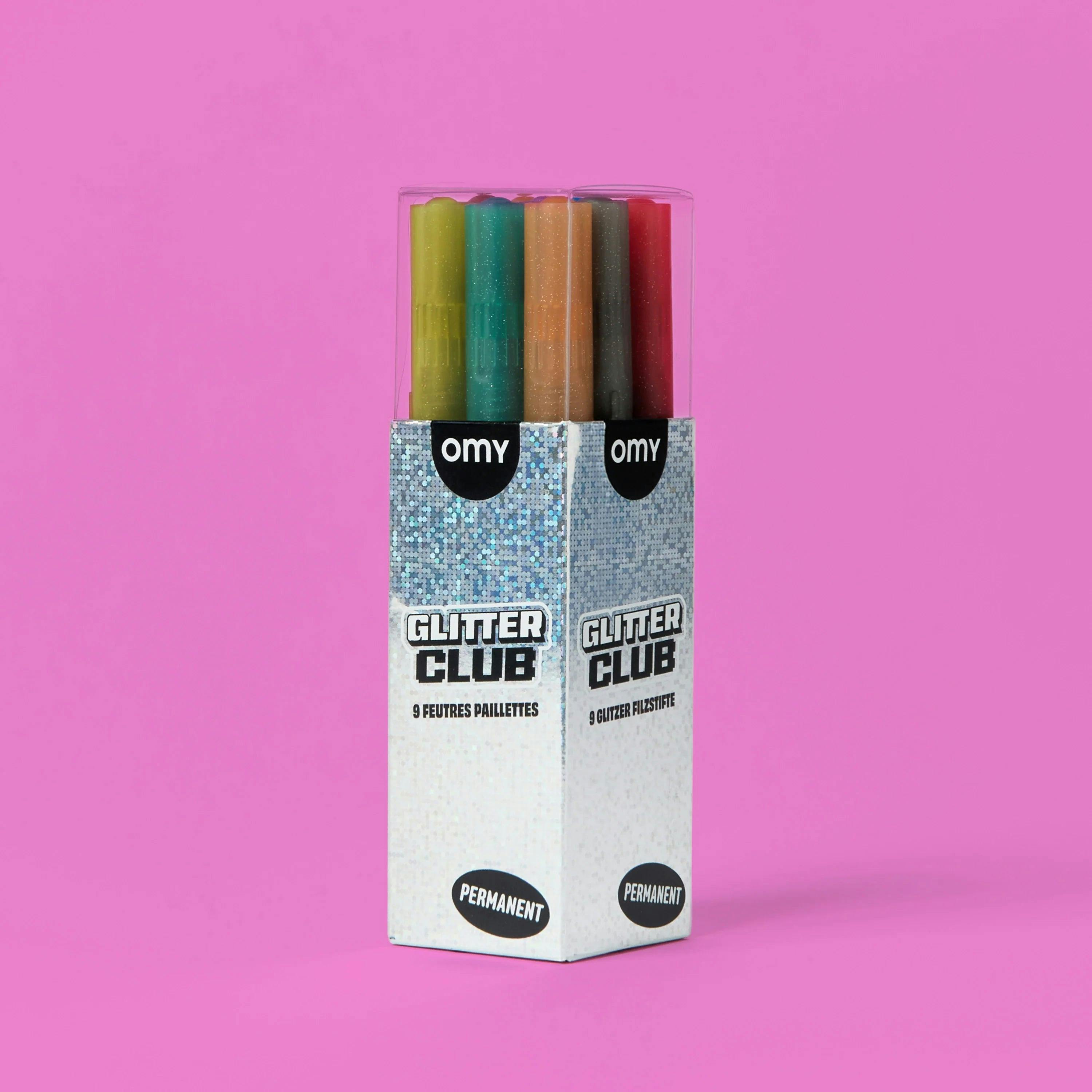Glitter Markers (9 Glitter Colors)