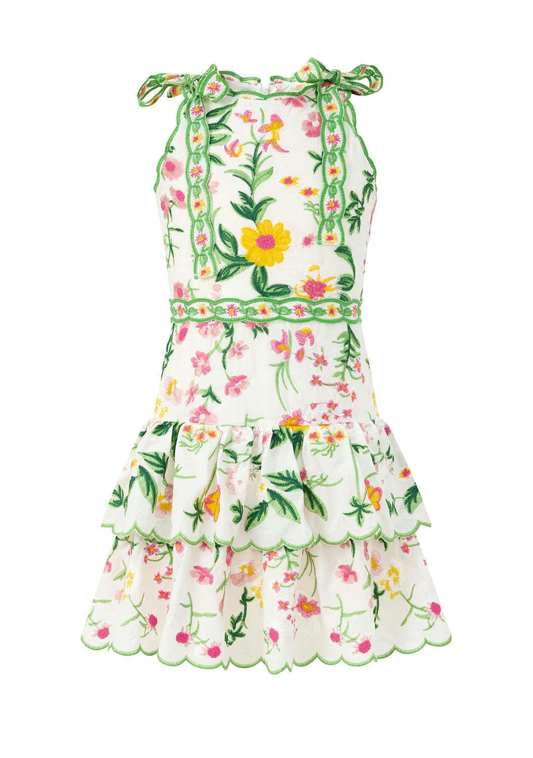 Kaylee Cotton Embroidered Mini Dress