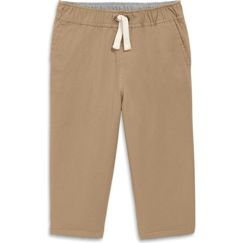 Baby lined stretch chino drawstring pant