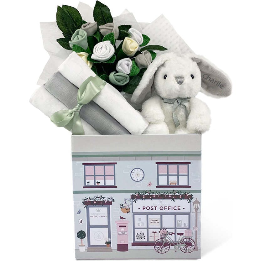 Personalized Little Grey Welcome Baby Hamper