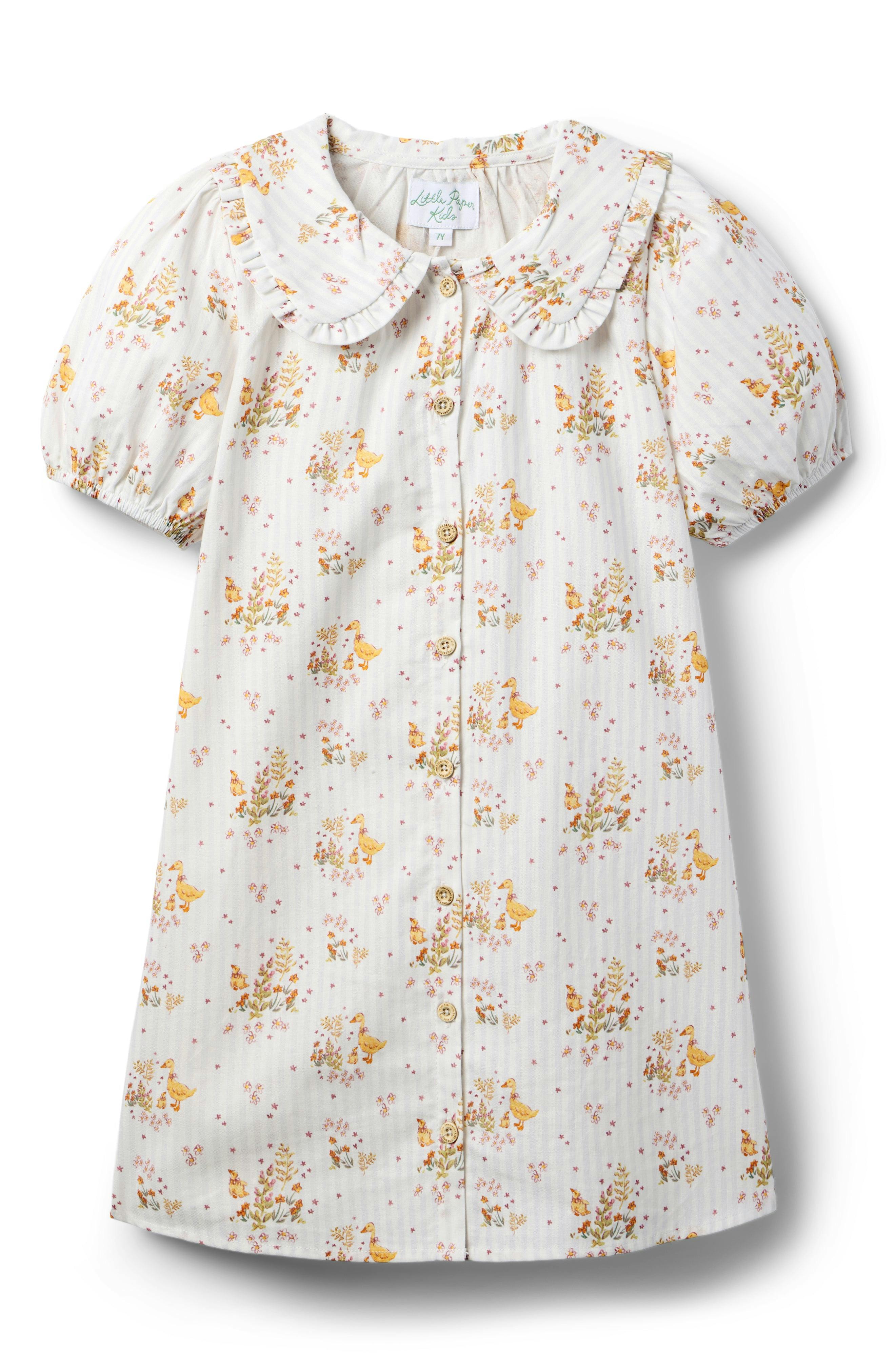 Pippa Dress - Duckling Garden