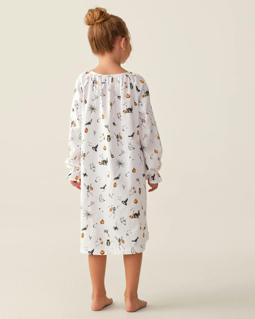 Girl's Twill Delphine Nightgown in Trick or Treat