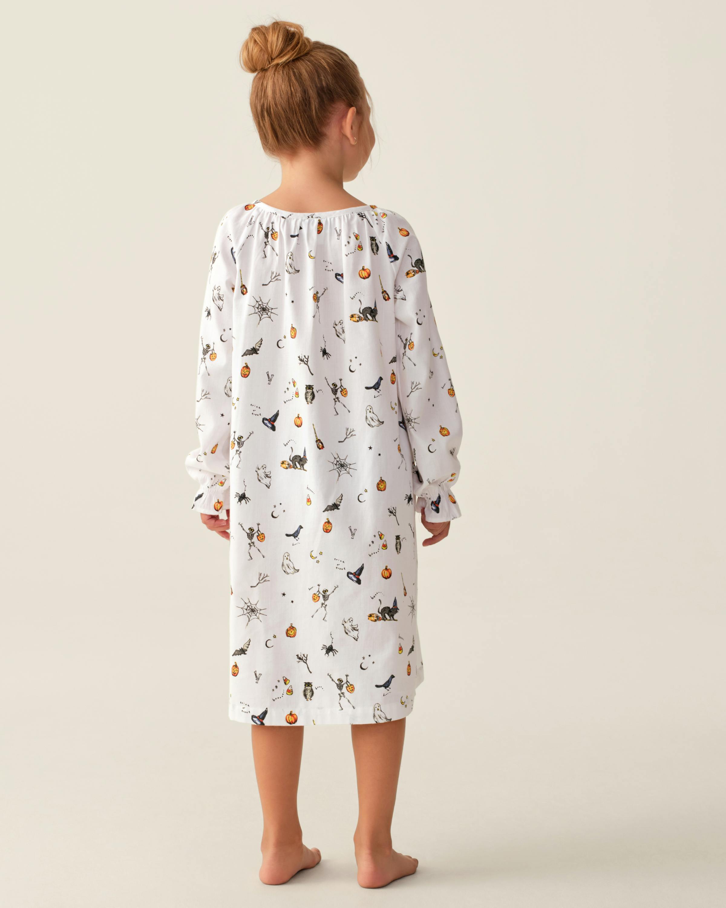Girl's Twill Delphine Nightgown in Trick or Treat