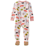 CRUZ Snug Fit Footed Baby Girls Pajamas