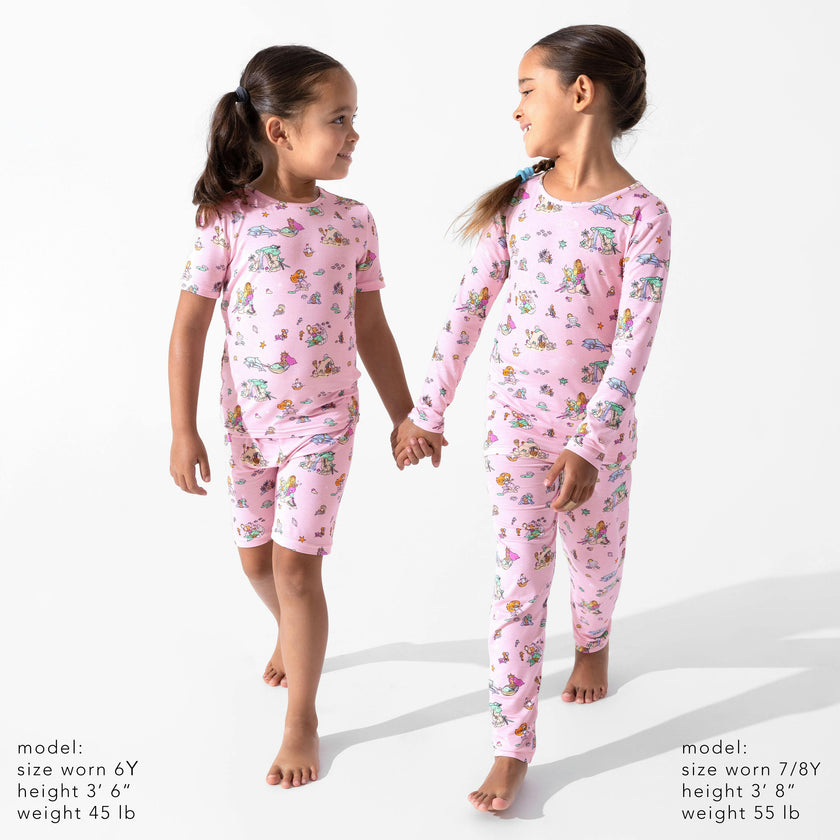 Mermaid Lagoon Kids Pajama Short Set