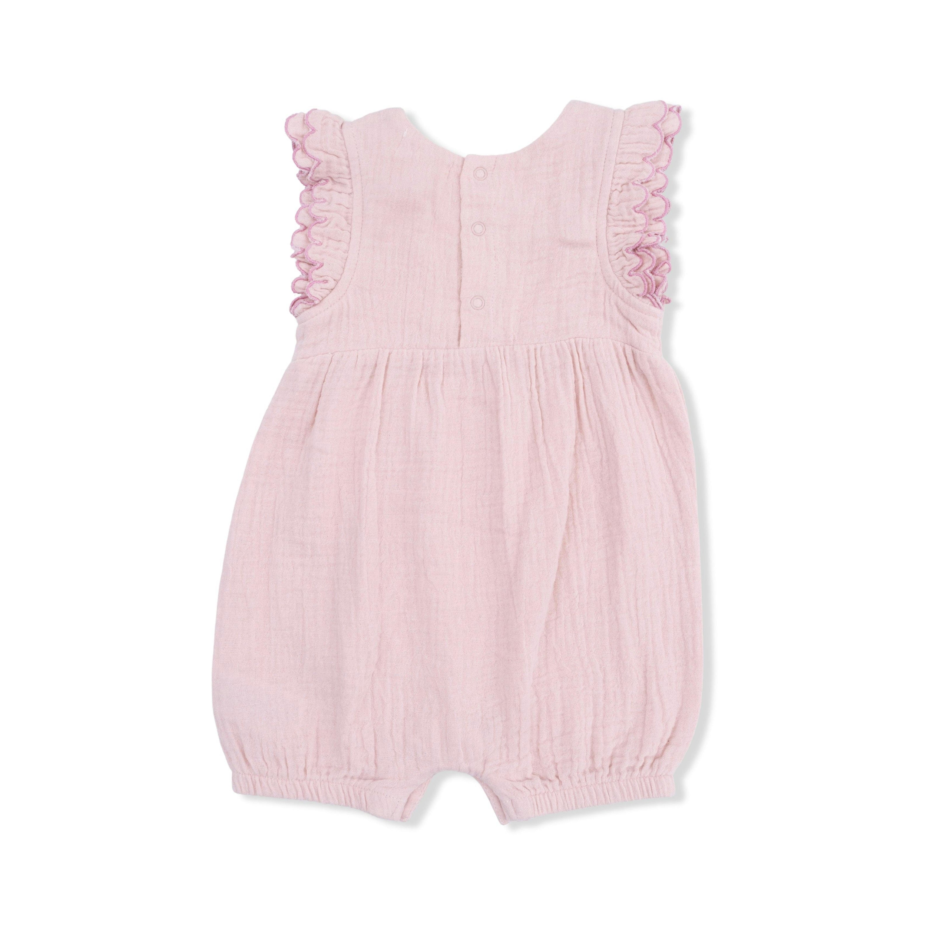 Solid Muslin Lotus - Scallop Ruffle Shortie