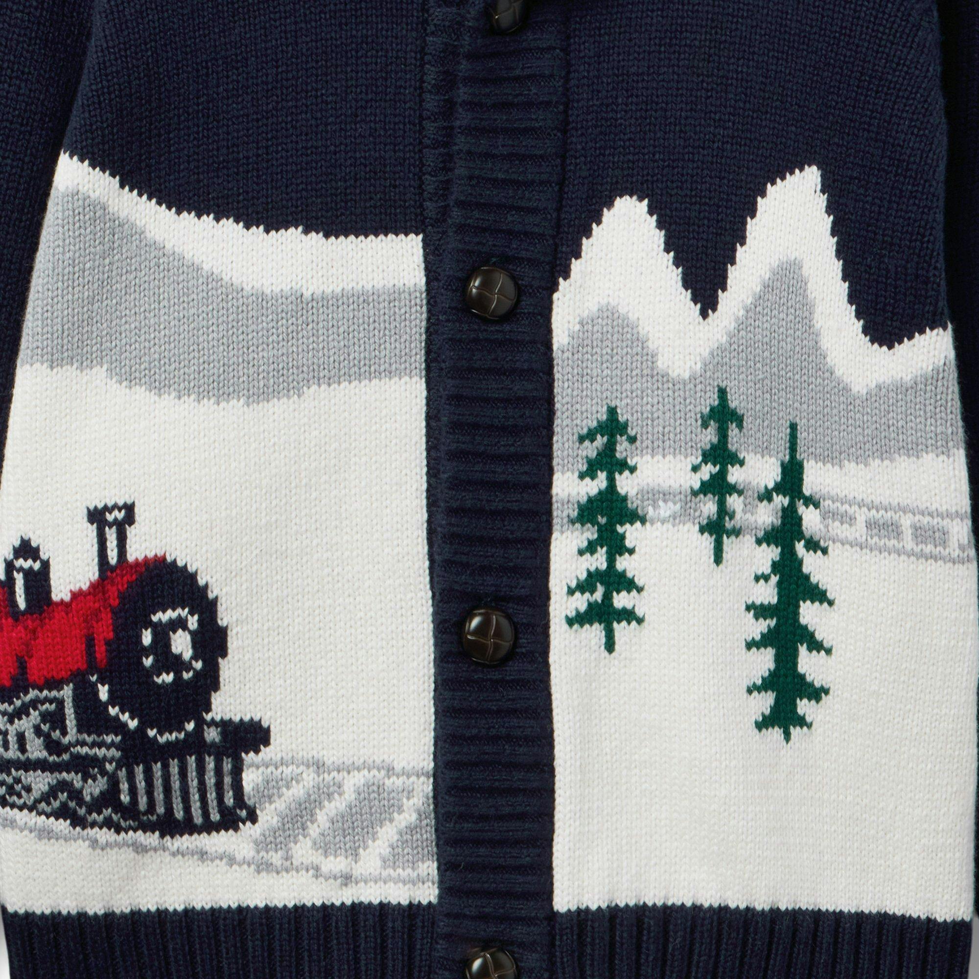 The Train Cardigan, navy blue