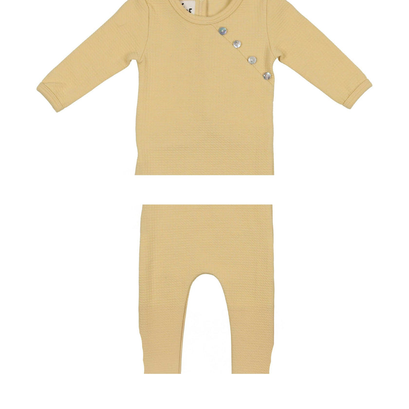 Boys Quilted Waffle 2-Piece Loungewear Set