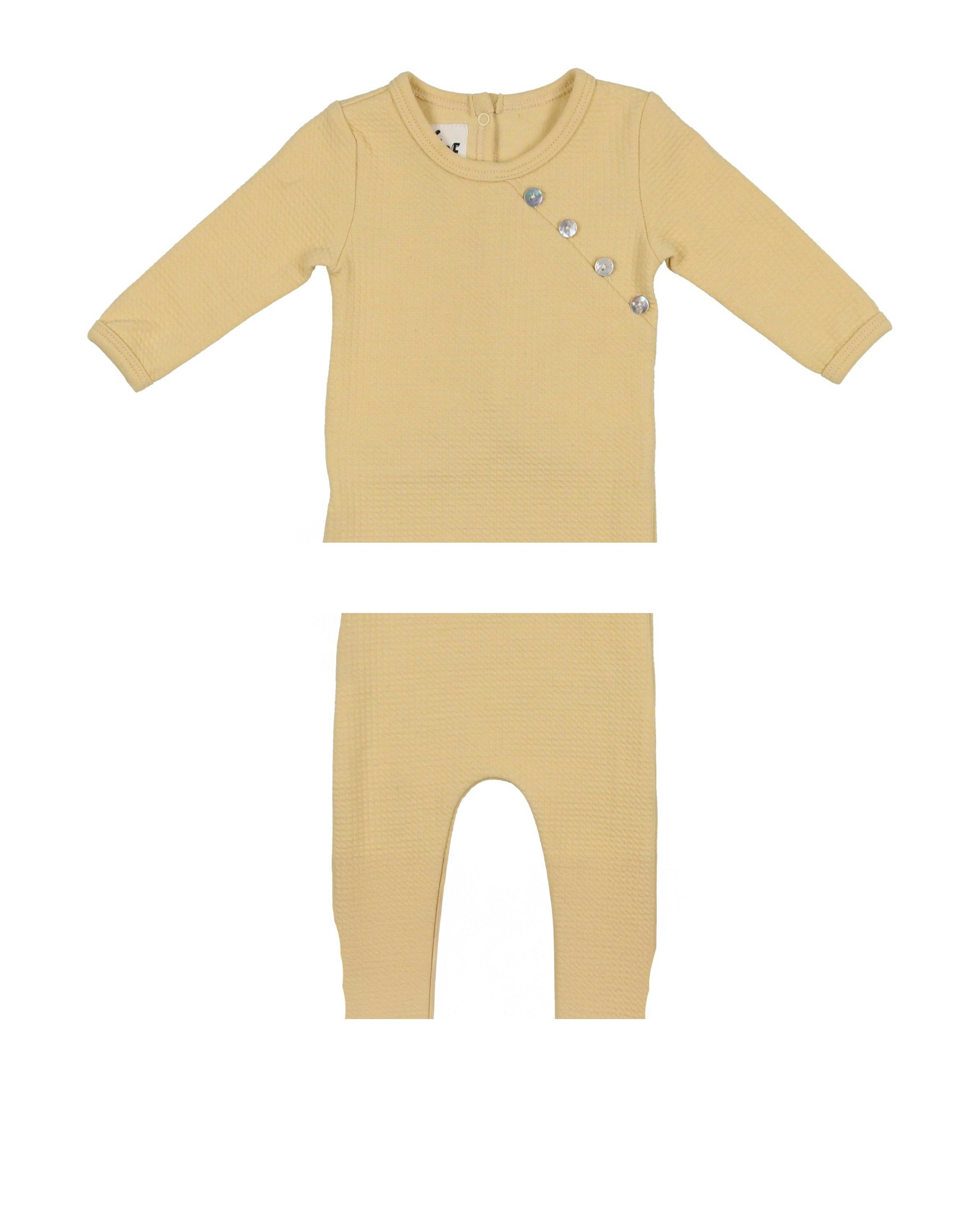 Boys Quilted Waffle 2-Piece Loungewear Set