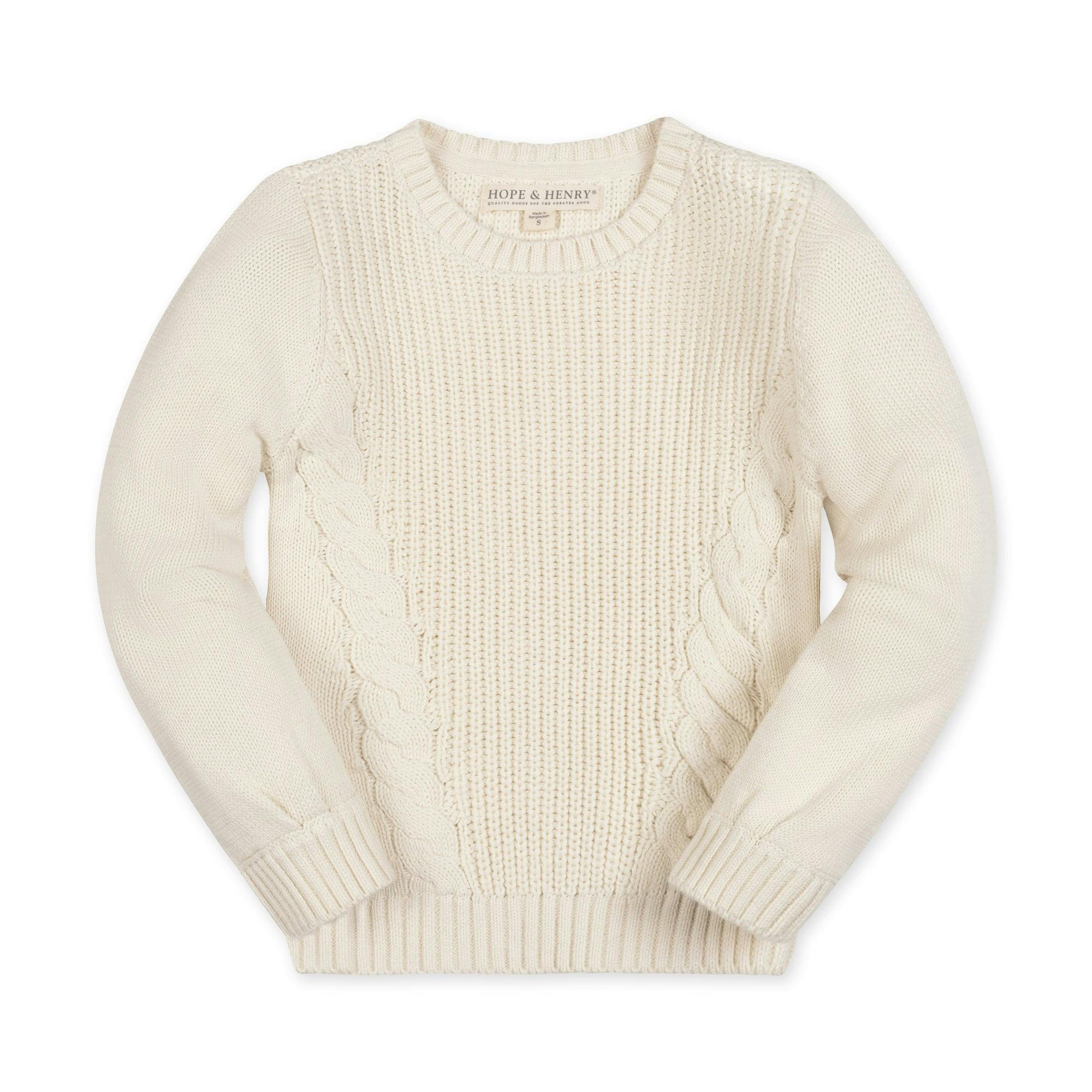 Organic Bow Detail Cable Sweater