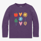 Kids long sleeve fall florals tee