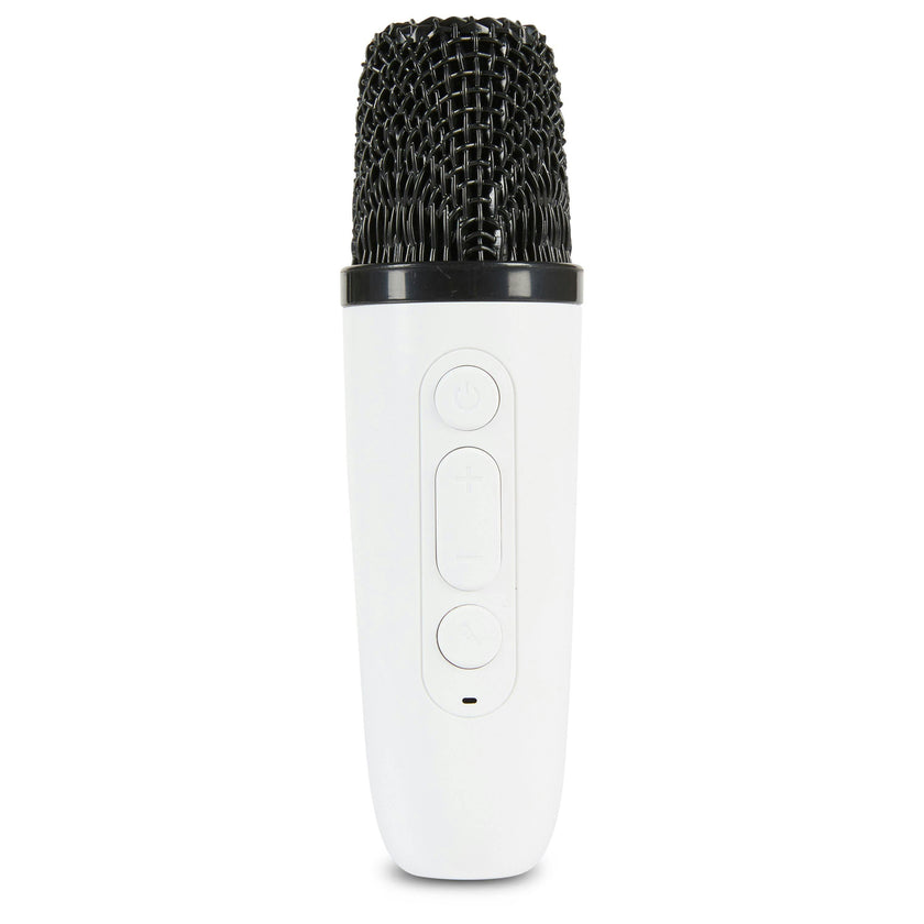 Rock Star Karaoke-Guitar Speaker & Microphone Combo - White