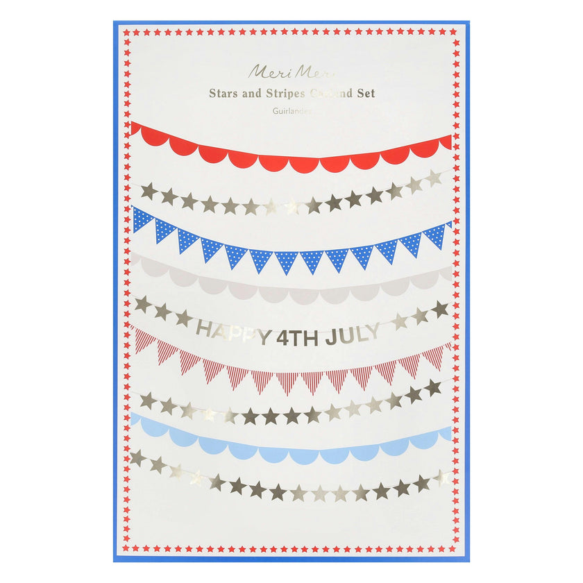4th July Stars & Stripes Garland Set
