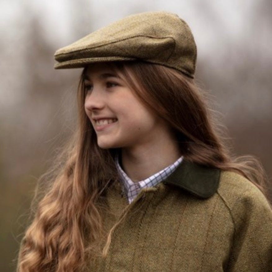 Lyall Tweed Flat Cap - Sand