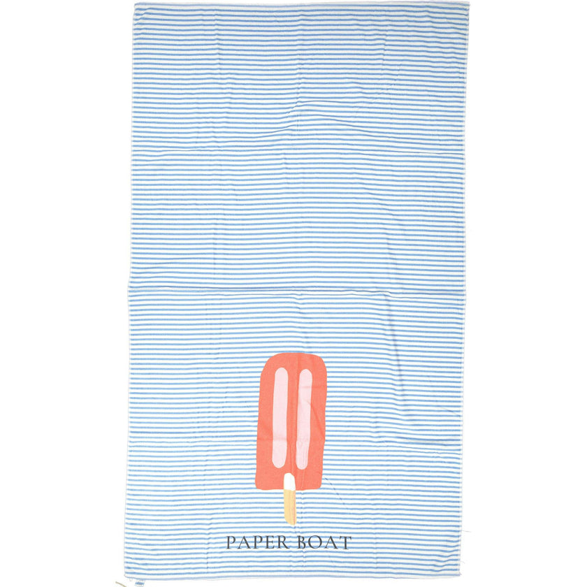 Colored Ice Cream Large Beach Towel