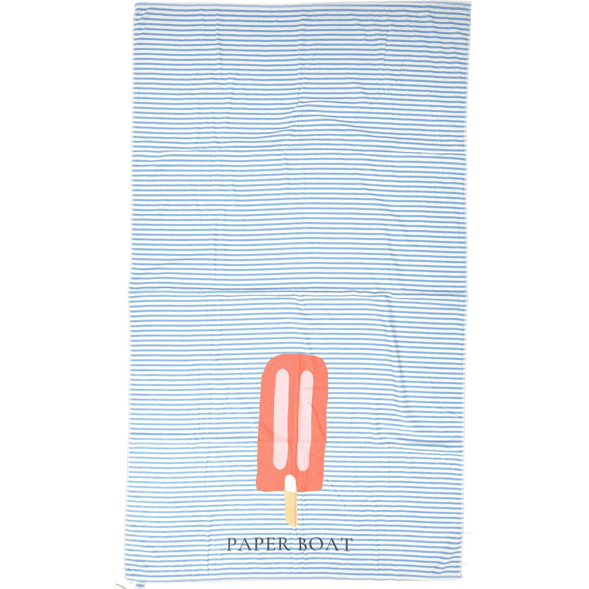 Colored Ice Cream Large Beach Towel