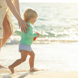 Swim Shorties in Bay Street Stripe