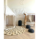 Round Leopard Rug