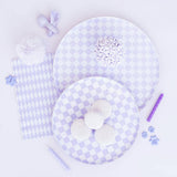 Check It! Purple Posse Dessert Plates