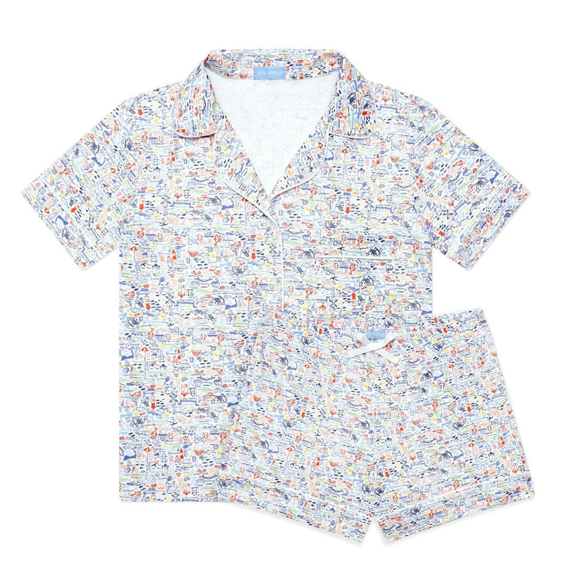 Cape Cod Women’s Button Front Short Pajama Set