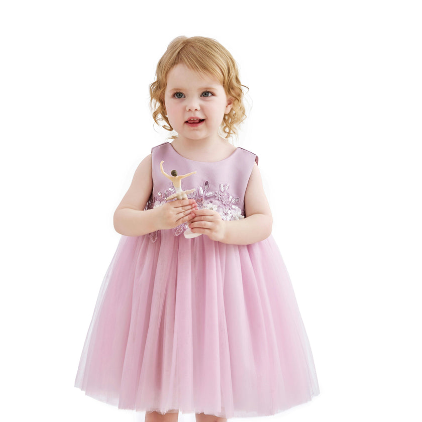 Purple Zinara Ribbon Bloom Gown
