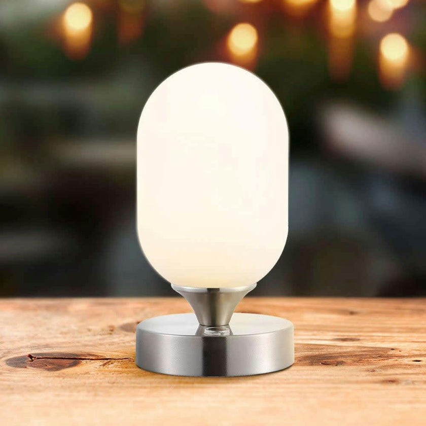 Eli 8" Modern Minimalist Rechargeable Integrated Portable LED Table Lamp