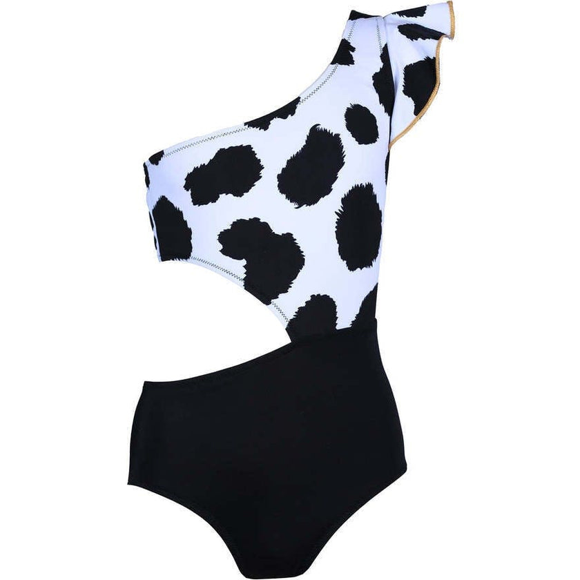 Amanda Print One-Shoulder One-Piece Swimsuit