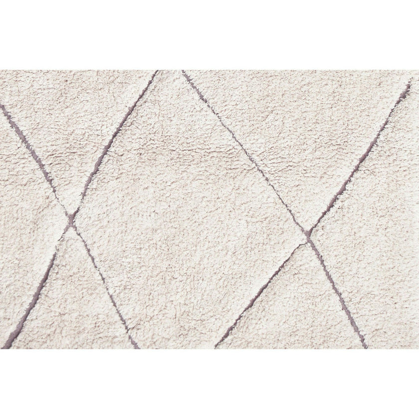 Bereber RugCycled Washable Rug. Natural