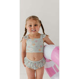 Girl's Two-Piece Ruffle Swimsuit