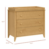 Babyletto Sprout 3-Drawer Changer Dresser with Removable Changing Tray
