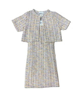 Girls Boucle Tank Dress With Matching Jacket