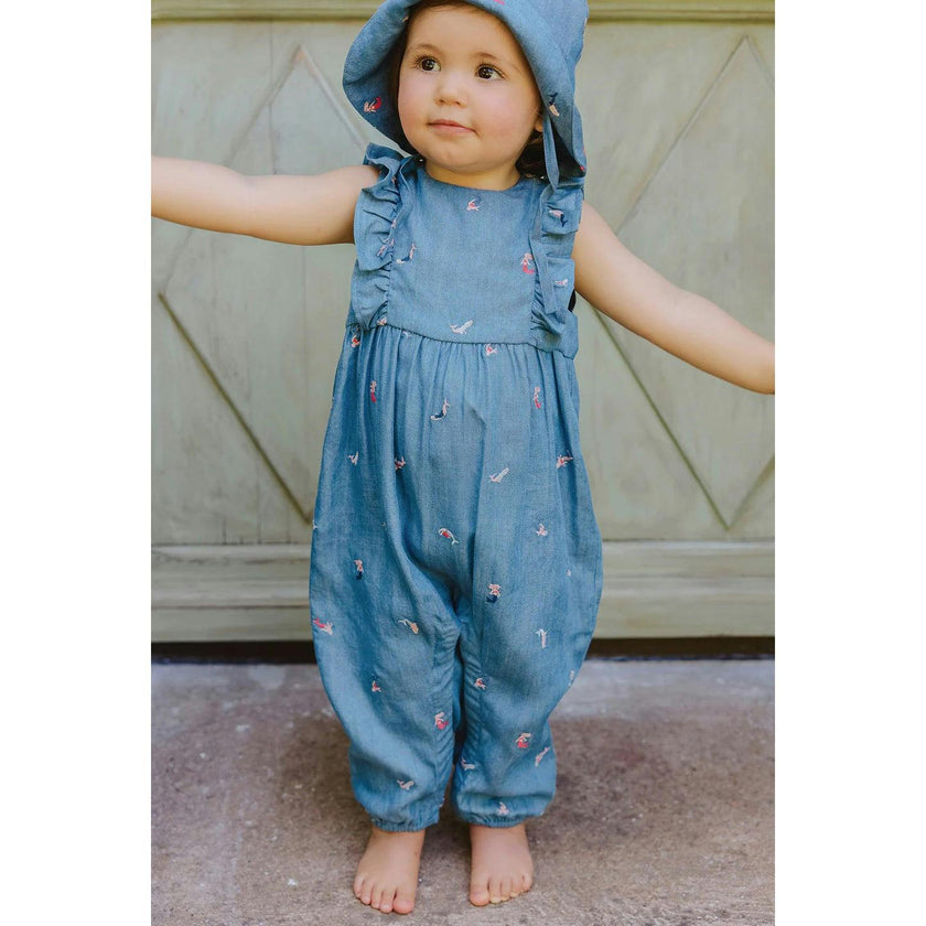 TARTINE ET CHOCOLAT Mermaid Dreams Chambray Jumpsuit