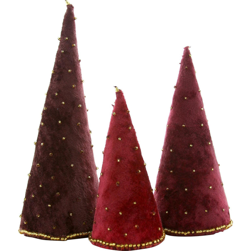 Velvet Tree Set of 3