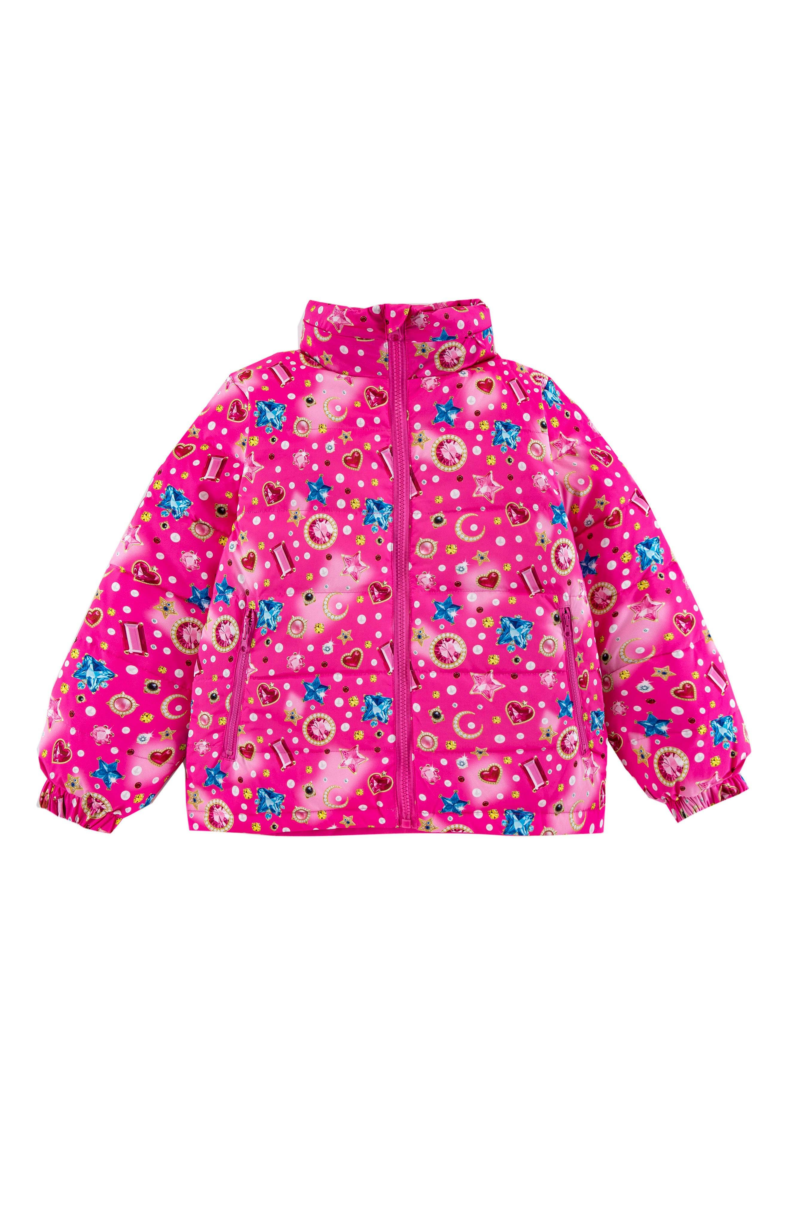 Blake Hooded Reversible Lightweight Down Puffer Jacket, Gems and Pearls
